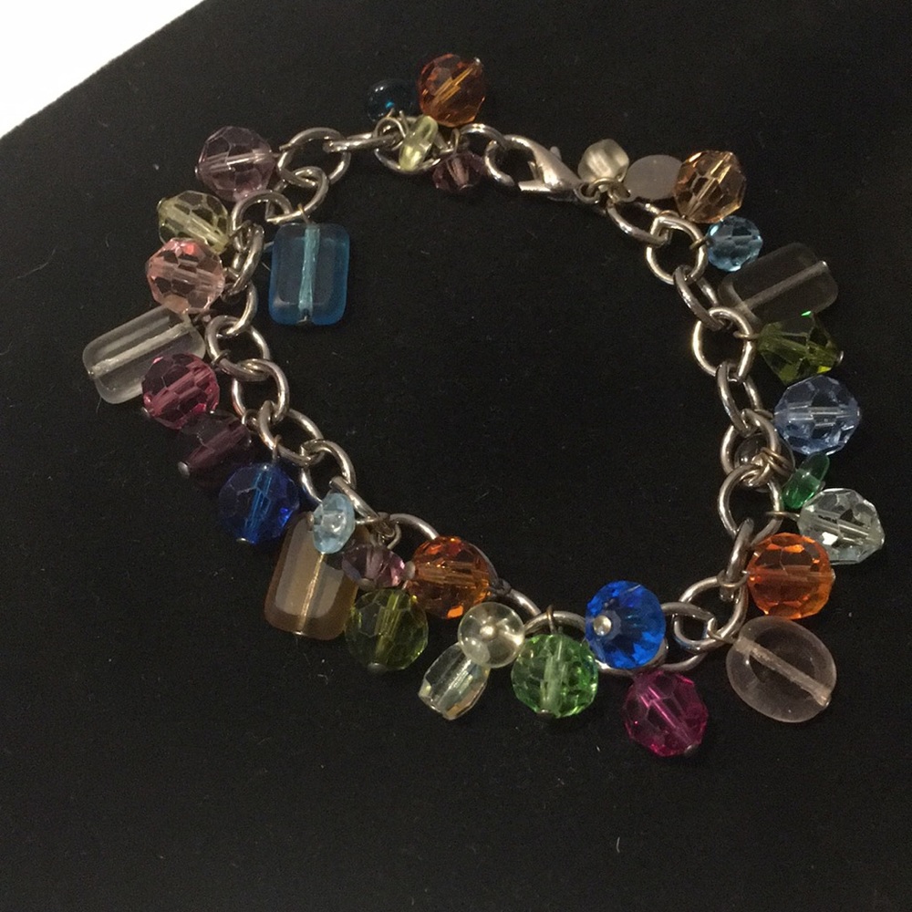 Cousin Claudine multicolored bead chain bracelet